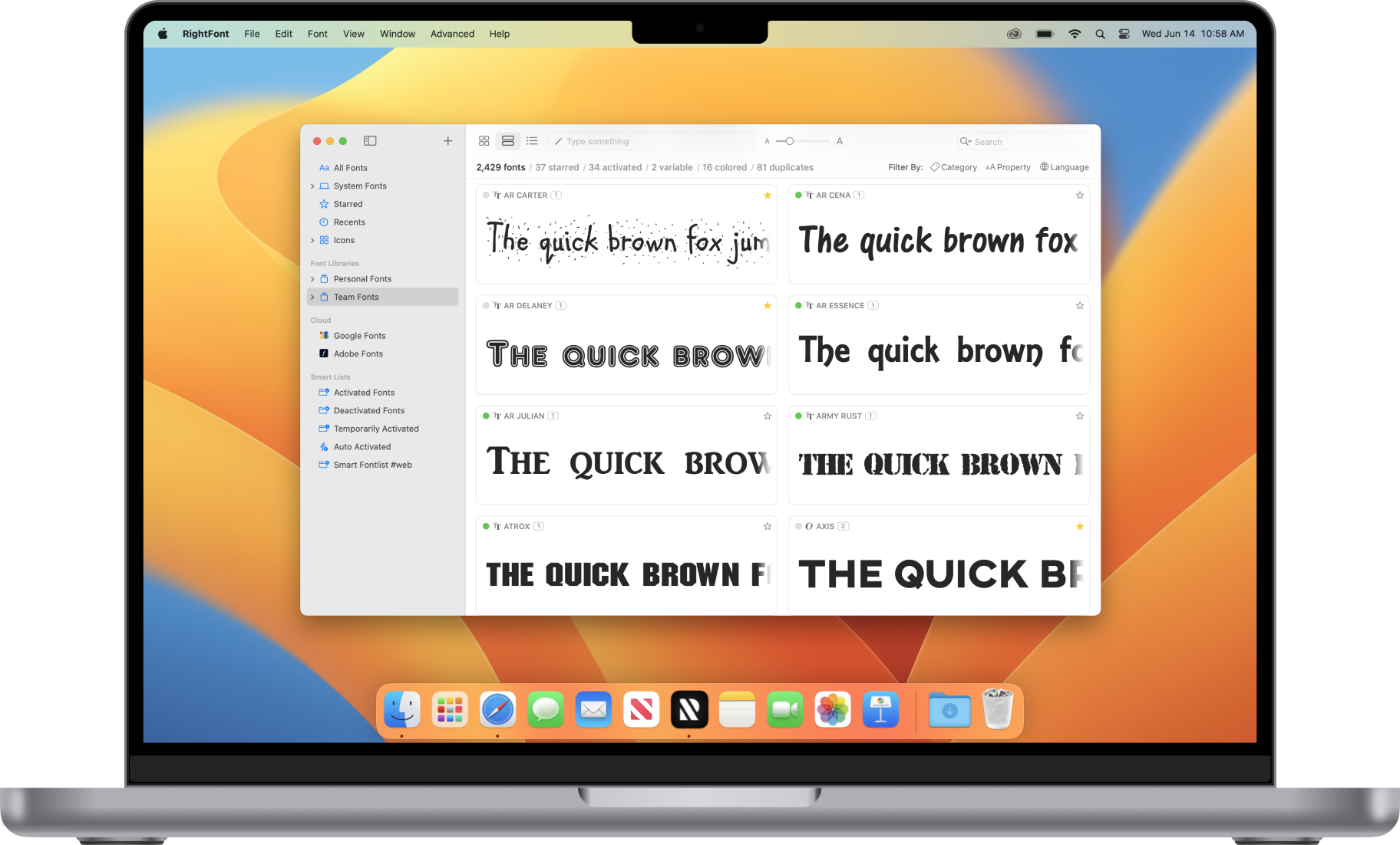 All-in-One font manager